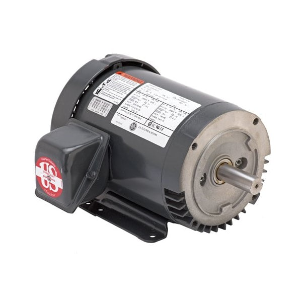 U34S2AC U.S. Motors Three-Phase Motor, 3/4 HP, 56C Frame, 208-230/460V