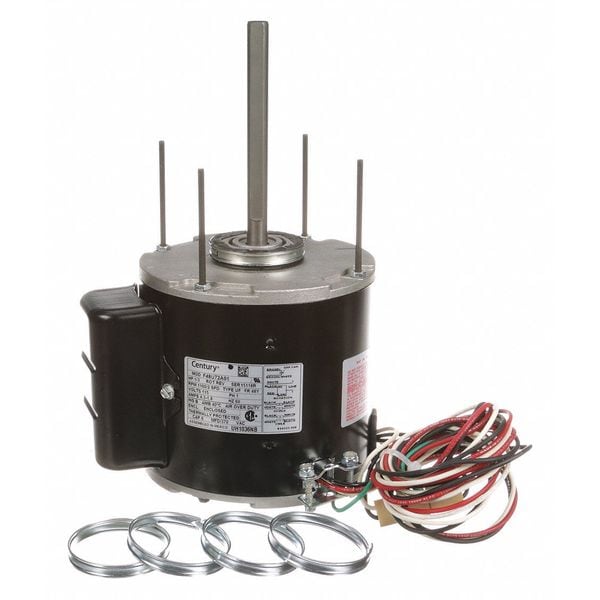 UH1036NB Century Unit Heater Motor, 1/3 hp, 115V, 1,100 RPM, 2 speeds