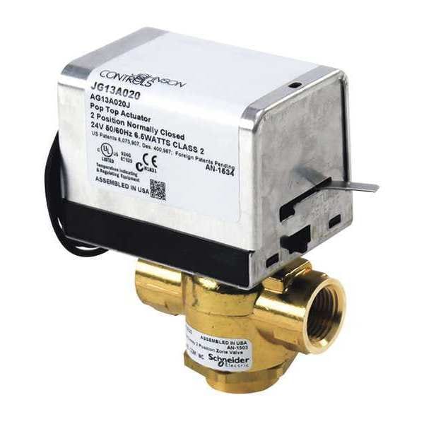 VT3223G13A020 Erie 3-Way Valve, 24V, 1/2 in NPT