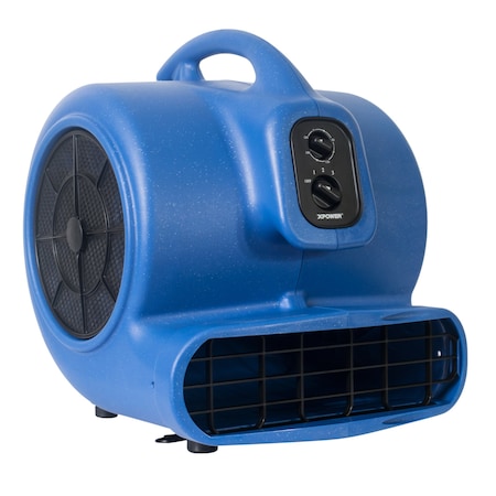 Xpower X-800TF Air Mover W/ 3 Hr Timer and Filter Kit, 3/4 HP, 3200 CFM, 7.5 Amps, 4 Positions, 3 Speeds
