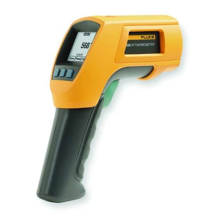 Fluke Fluke-568/NIST Infrared Thermometer, Single Dot Laser Sighting Adjustable 0.10 to 1.00, Dot Matrix LCD