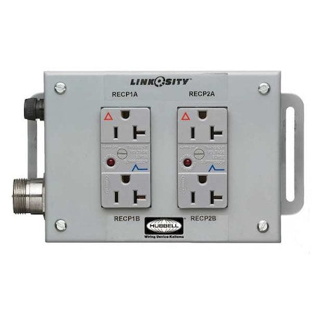 Hubbell Wiring Device-Kellems M002SG000 Power Distribution Assembly, Two Receptacle