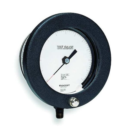 Ashcroft 45-1082PS 02L 600 PSI Test Pressure Gauge, 0 to 600 psi, 4 1/2 in Dial, 1/4 in NPT, Bottom Location