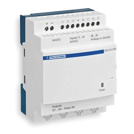 Schneider Electric SR2D101BD Compact Smart Relay, 6 Inputs, 4 Outputs