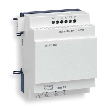 Schneider Electric SR3XT101FU Discrete I/O Module, 6 Inputs, 4 Outputs