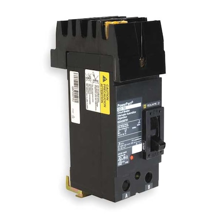 Square D QDA221004 Molded Case Circuit Breaker, POWERPACT Q Series, 100A, 2 Pole, 240V AC, 25kA at 240V AC