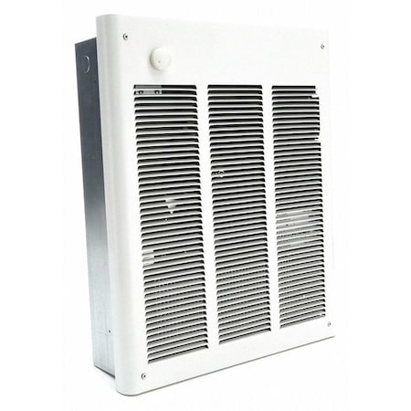 DAYTON 3UF61 Recessed Electric Wall-Mount Heater, Recessed or Surface, 3000/1500, 4000/2000 W, 240/277V AC