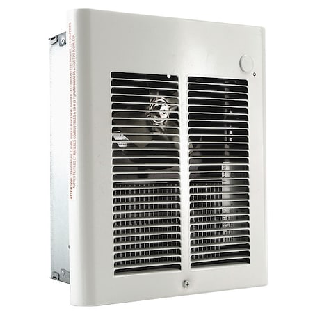 DAYTON 3ENC7 Recessed Electric Wall-Mount Heater, Recessed or Surface, 1000 W, 120V AC, White