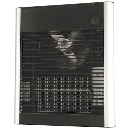 DAYTON 2HAC4 Recessed Electric Wall-Mount Heater, Recessed or Surface, 1000 W, 120V AC, Bronze