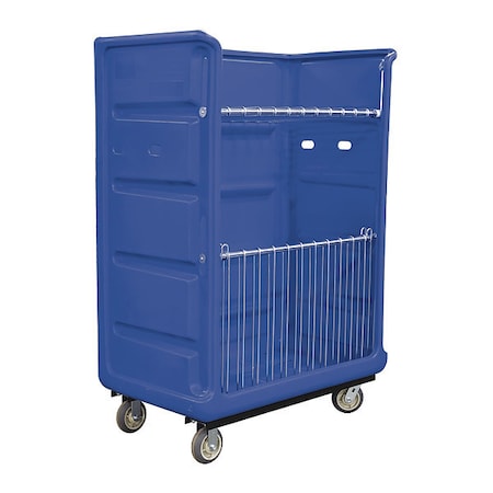 Royal Basket Trucks G48-BLX-TAC-6UNN Turnabout, 48 cu ft, Blue, Wire Shelves