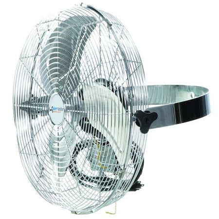 Airmaster FAN 78972 Light Duty Industrial Fan, Ceiling, Wall Mount, 18 in Blade Dia, 115V, 3,346/3,824/4,550 cfm