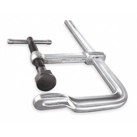 Bessey 2400S-8 8 in Bar Clamp, Plastic, Steel Handle and 5 1/2 in Throat Depth