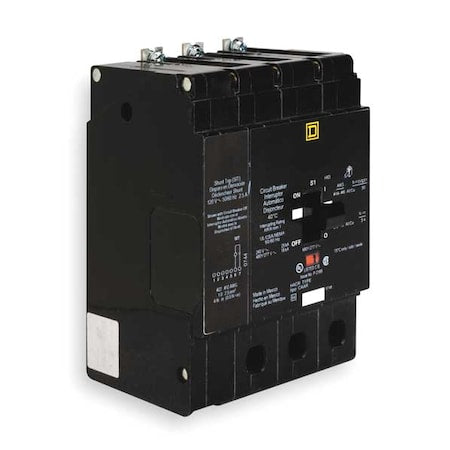 Square D EDB34040SA Miniature Circuit Breaker, E FRAME Series, 40A, 3 Pole, 277/480V AC, 25kA at 120V AC