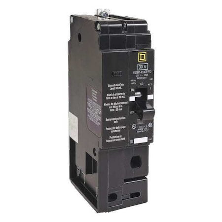 Square D EDB14020EPD Miniature Circuit Breaker, E FRAME Series, 20A, 1 Pole, 277V AC, 25kA at 120V AC