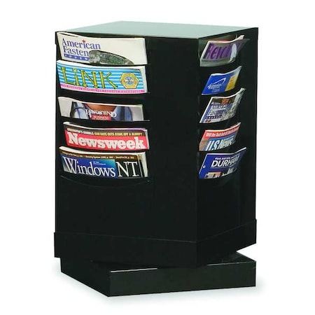 Durham MFG 409-08 Magazine Display 20 Compartments, 14-1/8