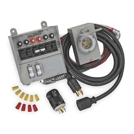 Reliance Controls 31406CRK Mnl Trans Switch, 125/250V AC, 30 A, 0Spaces