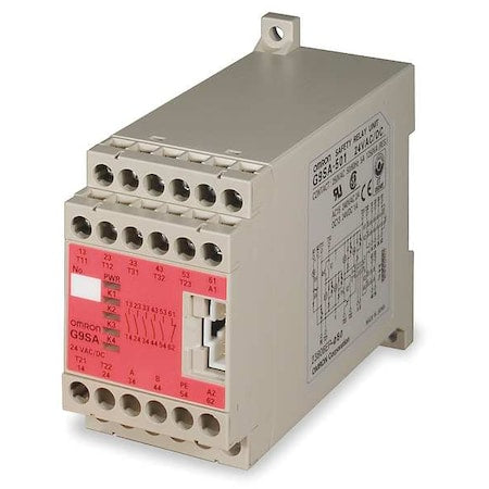 Omron G9SA-301 AC/DC24 Safety Monitoring Relay, DIN Rail, 2.5VA