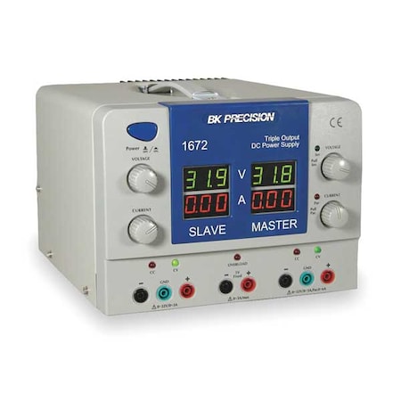 B&K Precision 1672 Triple Output DC Supply, 0-32 V DC, 5 V DC