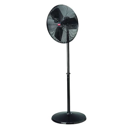 DAYTON 6ALE6 Light Duty Industrial Fan, Pedestal Mount, 18 in Blade Dia, 115V, 2,460/3,480 cfm, Non-Oscillating