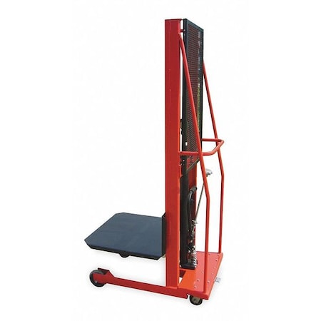 DAYTON 2MPT4 Manual Platform Lift Truck, Manual, 1,000 lb Load Capacity, Foot Pump Lift Control
