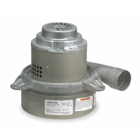 Ametek 116119-00 Vacuum Motor/Blower, Tangential, 3 Stage, 1 Speed