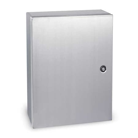 Wiegmann N412202006SSC 1/4 Turn Latch Electrical Enclosures, 20 in H, 6 in D, 20 in W, 12, 13, 3R, 4, 4X