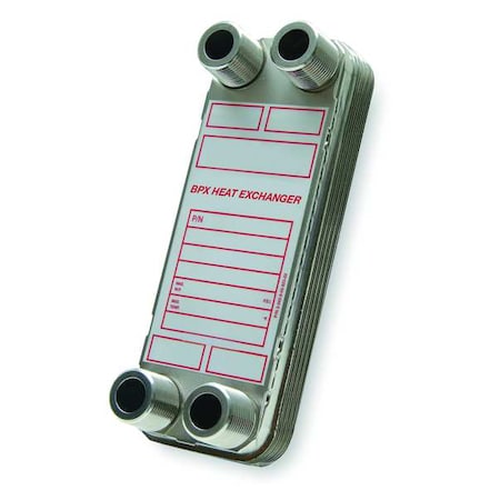 Bell & Gossett BP410-40-LCA Heat Exchanger, 40 Plates, 0.0076 Gal/Channel