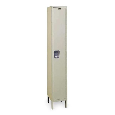 Hallowell UY1258-1PT Wardrobe Locker, 12 in W, 15 in D, 78 in H, (1) Tier, (1) Wide, Tan