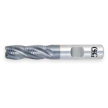 OSG 4563511 End Mill, Roughing, Co, TiAlN, 1 1/2,6 FL, Sq