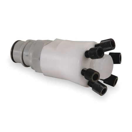 Justrite 28178 Gray/White Polypropylene HPLC Manifold