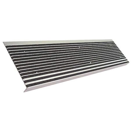 Wooster Products 511BLA5 Stair Tread, Black, 60 in W, Extruded Aluminum
