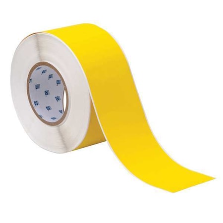 Brady THT-21-437-YL Thermal Transfer Label, Yellow, Labels/Roll: Continuous