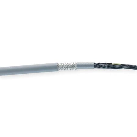 Chainflex CF140US-07-18-100 Control Cable, 18 AWG, 18 C, Gray, PVC, 600 V, 100 ft