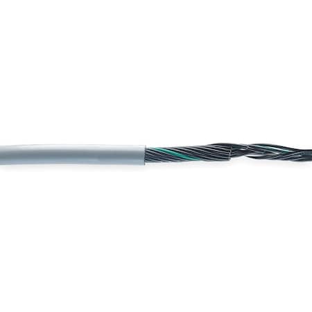 Chainflex CF130US-15-25-100 Control Cable, 16 AWG, 25 C, Gray, PVC, 600 V, 100 ft