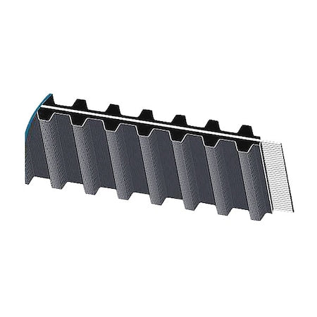 Continental D1600 8M 20 Curvilinear Industrial Timing Belt, 200 Teeth, Neoprene, 1600 mm Wide, 8 mm Pitch, D1600-8M-20