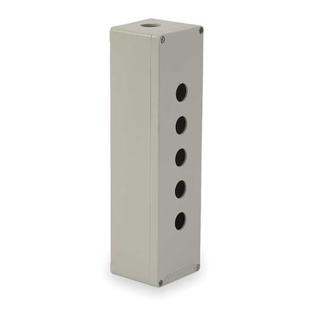 Schneider Electric XAPG59505 Push Button Enclosur, 22 mm, 5Hole, Di Cast Aluminum