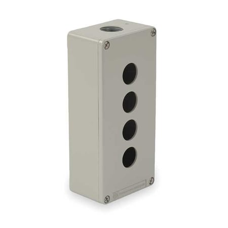 Schneider Electric XAPG39704 Push Button Enclosure, 22 mm, 4Hole, Di Cst Zinc