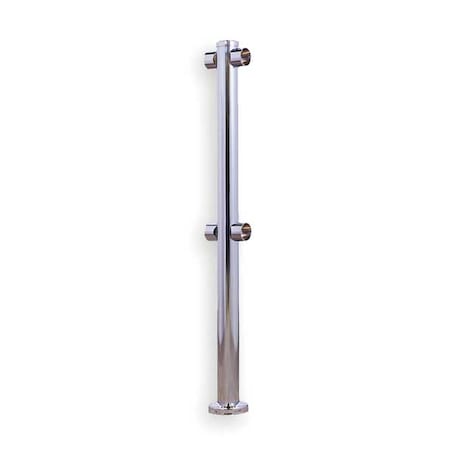 Turnstile 1014-M Center Post, Mirror Chrome
