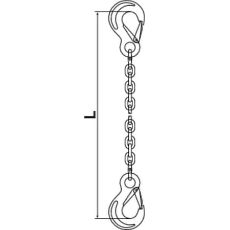 Pewag 13G63SSS/10 Chain Sling, G63, SSS, Stnless Steel, 10 ft L