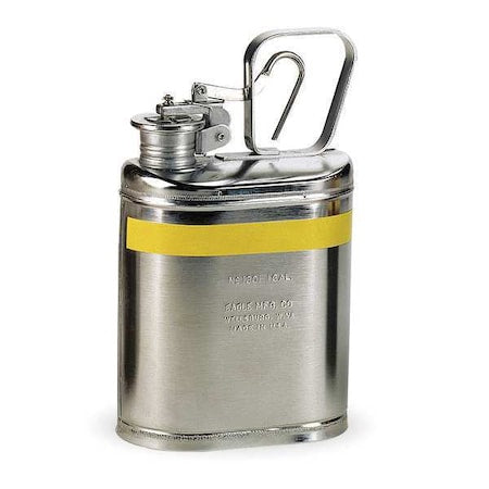 Eagle MFG 1301 Type 1 Safety Can, Stainless Steel, 1 gal, For Use With Flammables, 1.625 in Mouth Opening, Silver