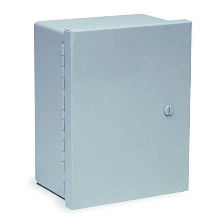 Wiegmann N1C121408 1/4 Turn Latch Electrical Enclosures, 14 in H, 8 in D, 12 in W, 1, Steel