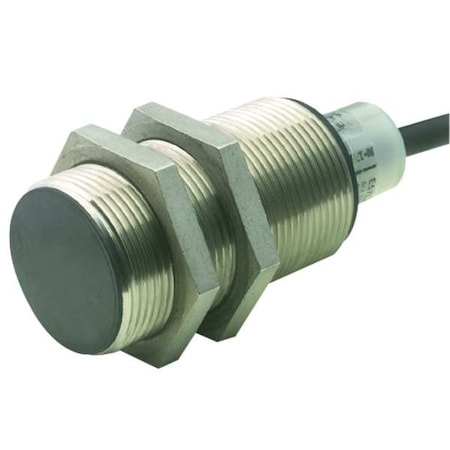Eaton E57-30LE22-B1D Cylindrical, Inductive Proximity Sensor, 30 mm Dia., Stainless Steel, M12, 3 Wires, Semi-Shielded