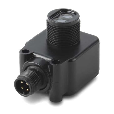 Eaton E65-SMPP100-GDD Diffuse Photoelectric Sensor, Dual Key Micro Connector, Right Angle, Rectangular, Dark On, NPN