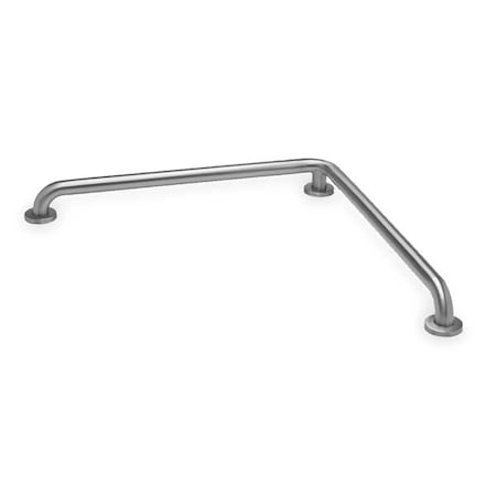 Encore Plumbing GBS15-113030-Q Smooth L- Shaped Grab Bar, 30