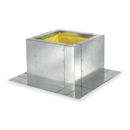 DAYTON 2ZV85 Roof Curb, Adustable Width