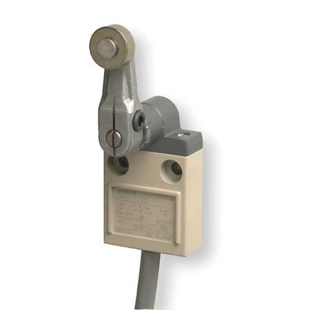 Omron D4C1720 Limit Switch, Roller Lever, Rotary, SPDT, 5A at 240V AC, Actuator Location: Side