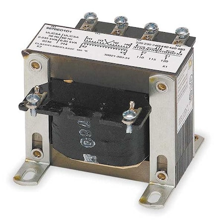 Square D 9070EO2D1 Control Transformer, 100 VA, Not Rated, 120V AC, 240/480V AC