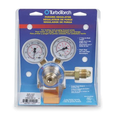 Turbotorch 0386-0813 Gas Regulator, Nitrogen, Single Stage, 0.965