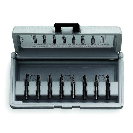 Widia M40593 Carbide Bur Set, 8 PC