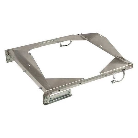 DAYTON 20CK53 Hinge Kit, 34 in Wx34 in L, Galvanized Steel
